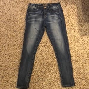 Womens Buckle Black skinny jeans 28